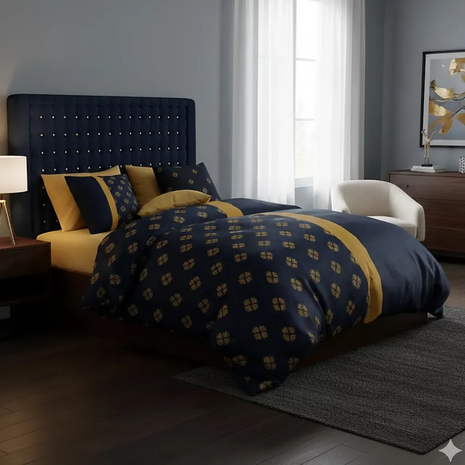 Eden Housse couette + taie en coton Nills Discount