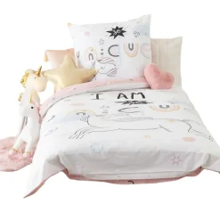 Eden Housse de couette + 1 taie I am a Licorne
