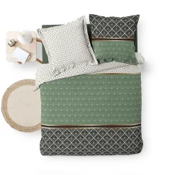 Douceur D'Intérieur Housse de couette + 2 taies d'oreiller Belor - - Parure de couette 260 x 240