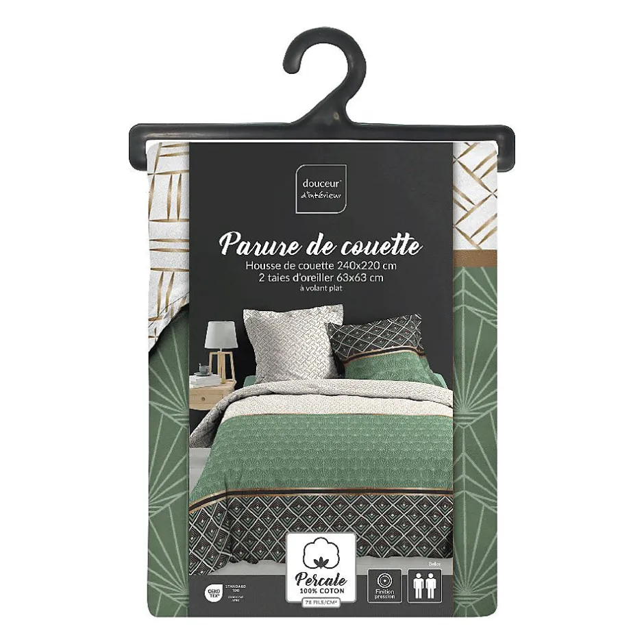 Douceur D'Intérieur Housse de couette + 2 taies d'oreiller Belor - - Parure de couette 260 x 240