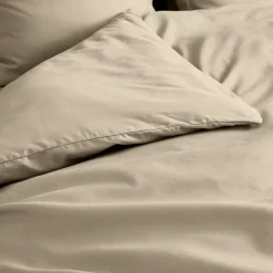 Douceur D'Intérieur Housse de couette 100% Percale de Coton ORIGINE (260x240 cm - Sable)