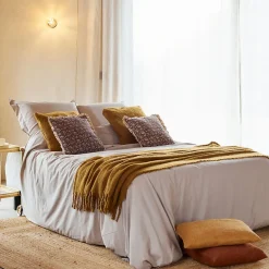 Douceur D'Intérieur Housse de couette 100% Percale de Coton ORIGINE (240x220 cm - Sable)