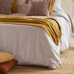 Douceur D'Intérieur Housse de couette 100% Percale de Coton ORIGINE (240x220 cm - Sable)