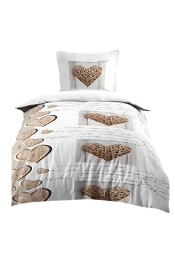 Eden Housse de couette + taie Charming coeur Online