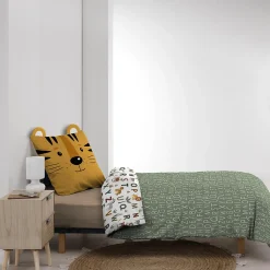 Eden Housse de couette + taie enfant Tigre Lion