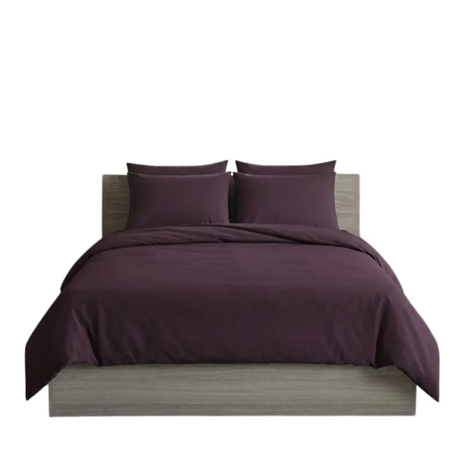 Eden Housse de couette + taies en coton Passion