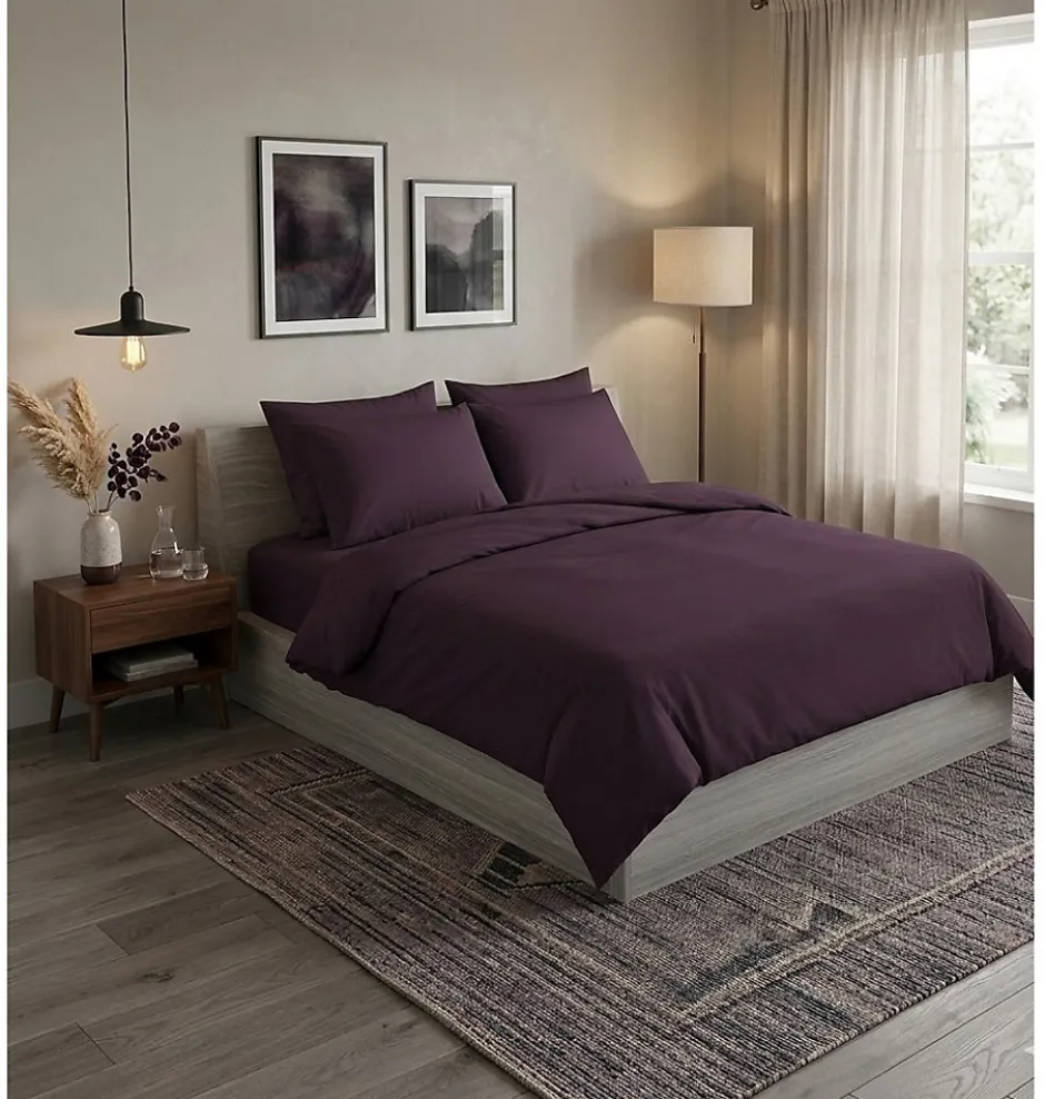Eden Housse de couette + taies en coton Passion