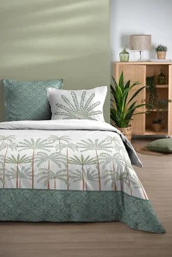 Eden Housse de couette + taies 240x260cm Promenade sous les palmiers