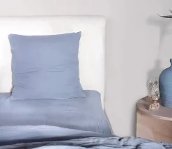 Eden Housse de couette + taies gaze de coton lave Douceur Outlet