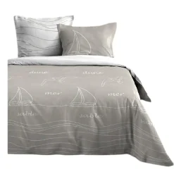 Eden Housse de couette + taies 240x220cm Mer et Terre
