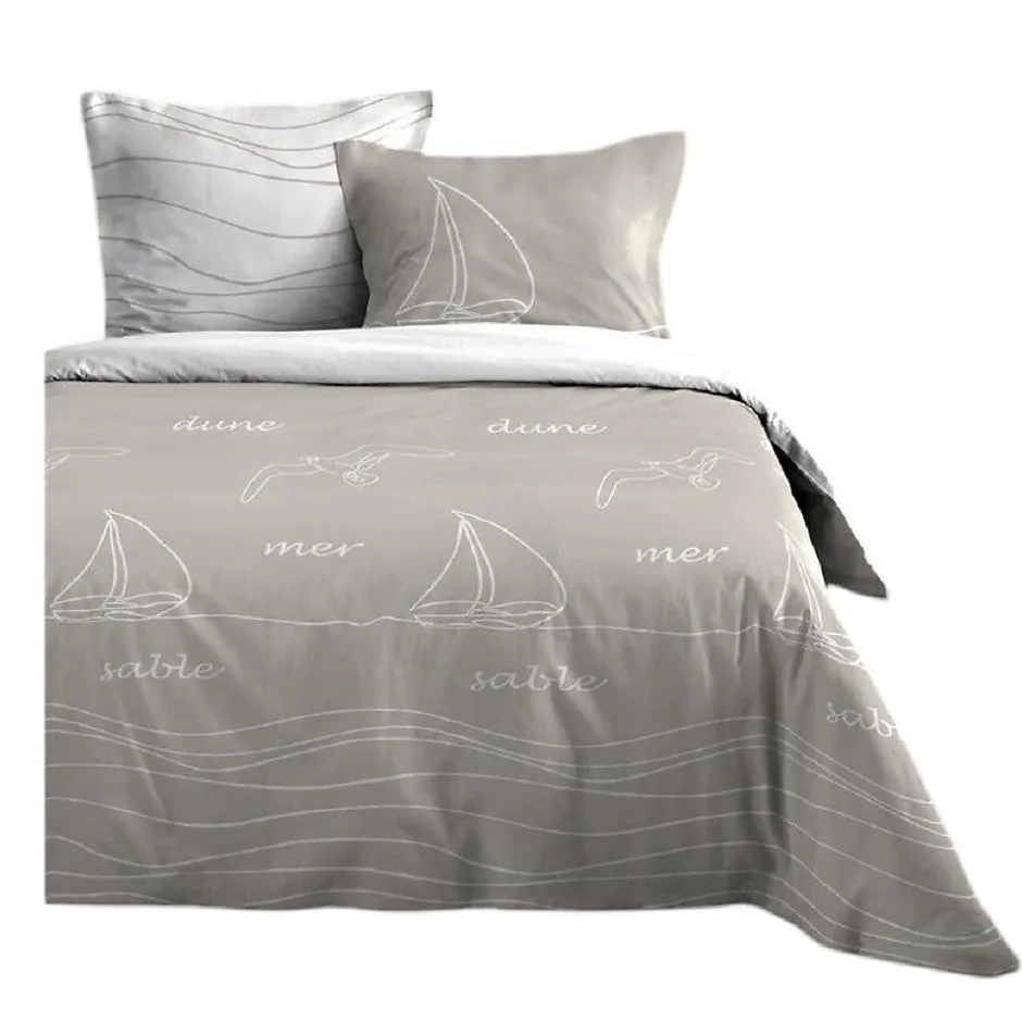 Eden Housse de couette + taies 240x220cm Mer et Terre