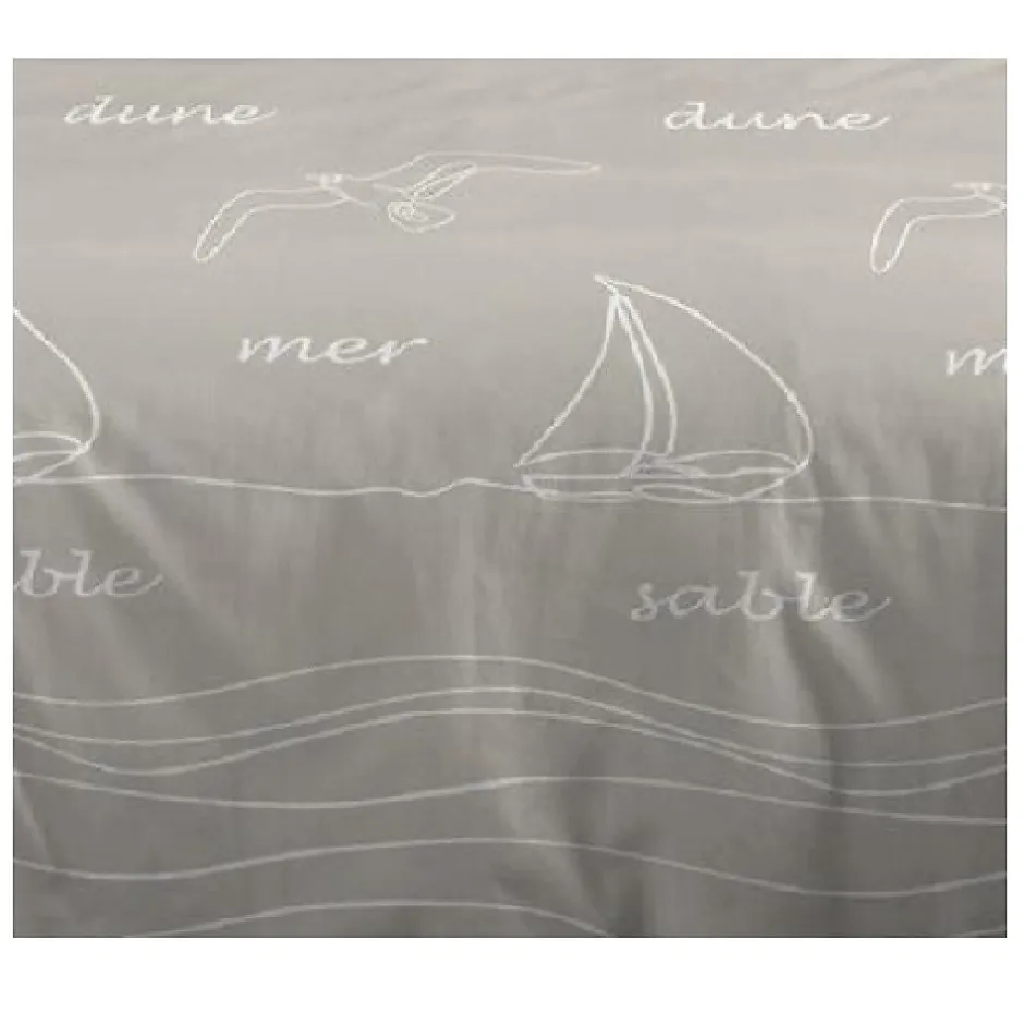 Eden Housse de couette + taies 240x220cm Mer et Terre