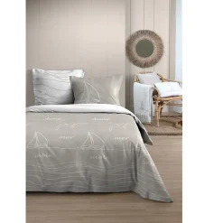 Eden Housse de couette + taies 240x220cm Mer et Terre