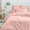 Coton Pur Housse de couette 260 x 240 cm "Prémium" pour lit 2 places King Size - Prémium Rose Dragée Discount