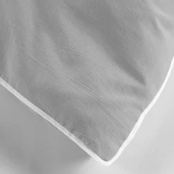 Douceur D'Intérieur Housse de couette 260 x 240 cm coton lavé 57 fils Linette Gris Hot