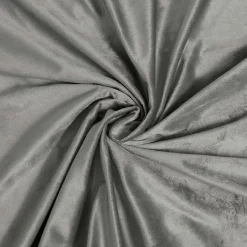 Douceur D'Intérieur Housse de Couette 240 x 220 cm Velours Uni Velina Anthracite + 2 Taies