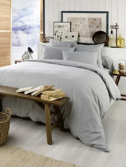 L'Effet Papillon Housse de Couette 200 x 200 cm CANDICE Brume Clearance