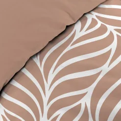 Douceur D'Intérieur Housse de couette 240 x 220 cm imprimée 57 fils MORGANE Mocha 2 taies incluses Online