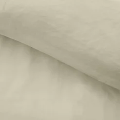 Douceur D'Intérieur Housse de couette 240 x 220 cm microfibre unie lavée LIAM Ivoire 2 taies incluses
