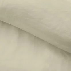 Douceur D'Intérieur Housse de couette 240 x 220 cm microfibre unie lavée LIAM Ivoire 2 taies incluses