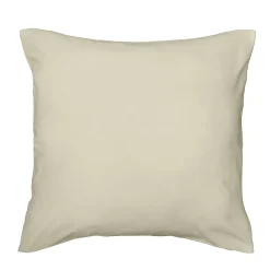 Douceur D'Intérieur Housse de couette 240 x 220 cm microfibre unie lavée LIAM Ivoire 2 taies incluses
