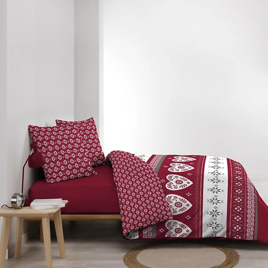 Douceur D'Intérieur Housse de couette 260 x 240 cm coton 42 fils + 2 taies Alpage