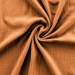 Douceur D'Intérieur Housse de couette 240 x 220 cm + 2 taies Gaze de coton uni Angelia Caramel Hot