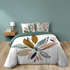 Douceur D'Intérieur Housse de couette 240 x 220 cm + 2 taies Coton 42 fils OCTAVIA
