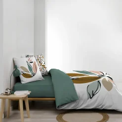 Douceur D'Intérieur Housse de couette 240 x 220 cm + 2 taies Coton 42 fils OCTAVIA