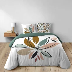 Douceur D'Intérieur Housse de couette 240 x 220 cm + 2 taies Coton 42 fils OCTAVIA