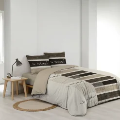 Douceur D'Intérieur Housse de couette 260 x 240 cm + 2 taies Coton 42 fils Motif So Natural Discount