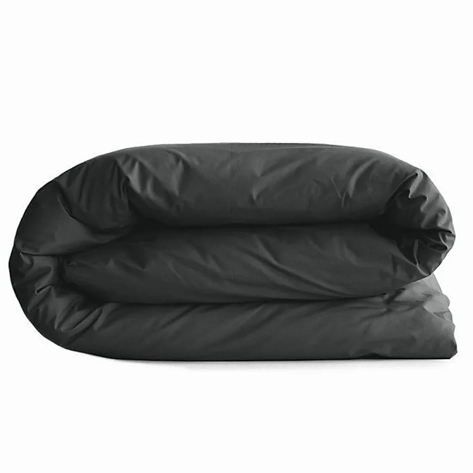 Coton Pur Housse de couette 140 x 200 cm "Prémium" pour lit 1 place - Prémium Truffe Discount