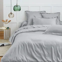Coton Pur Housse de couette 260 x 240 cm "Prémium" pour lit 2 places King Size - Prémium Nuage