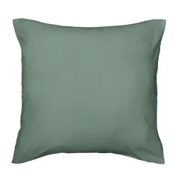 Douceur D'Intérieur Housse de couette 240 x 220 cm microfibre unie lavée LIAM Cèdre 2 taies incluses Clearance