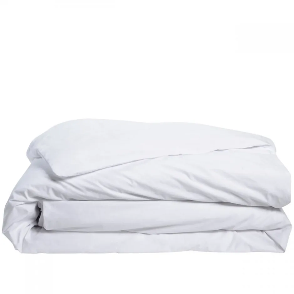 Bleu Calin Housse de couette Blanc 240x260cm Parure PERCALE