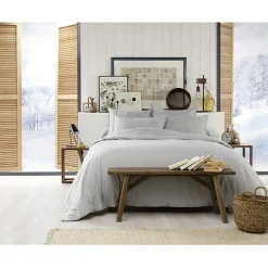 L'Effet Papillon Housse de couette "Candice" toutes dimensions Flanelle de Coton - Candice Brume - Housse de couette 200 x 200 cm Sale