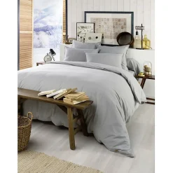 L'Effet Papillon Housse de couette "Candice" toutes dimensions Flanelle de Coton - Candice Brume - Housse de couette 260 x 240 cm