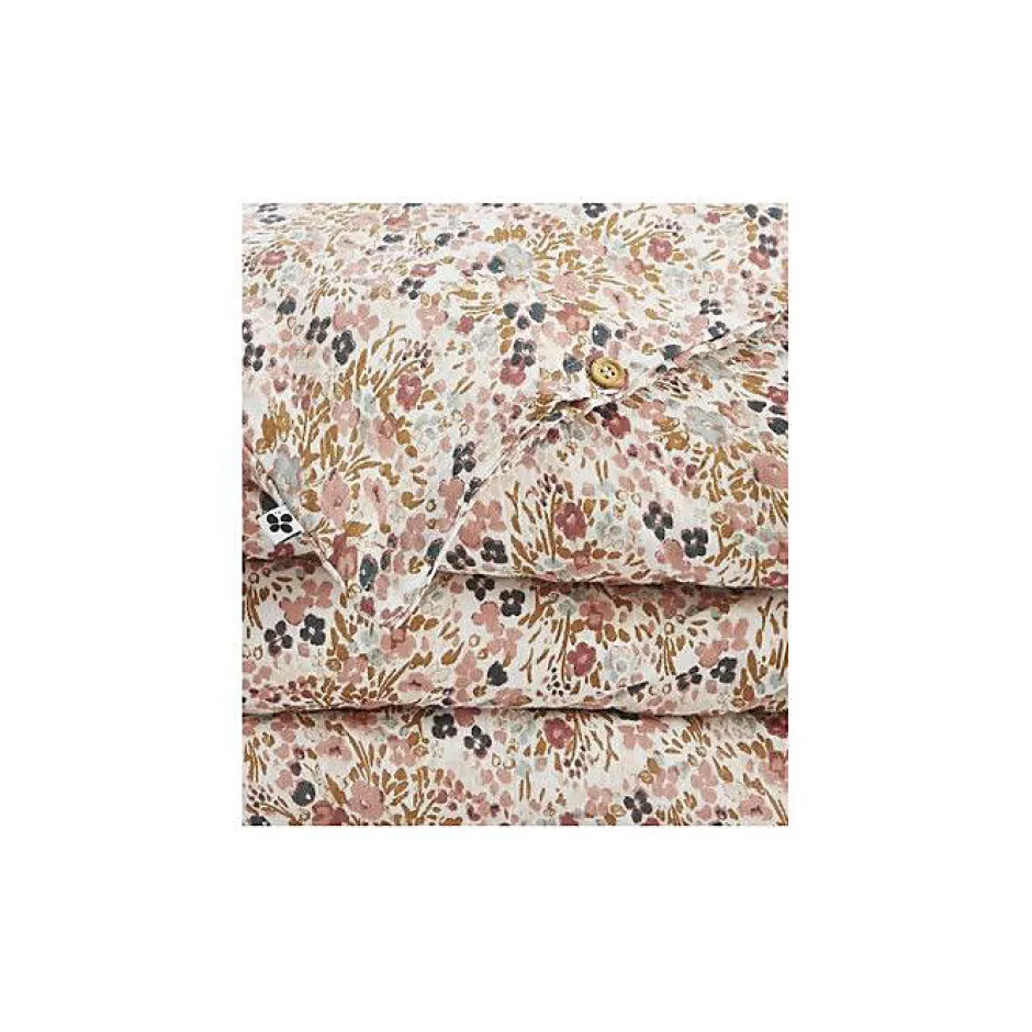 L'Effet Papillon Housse de couette "Capucine" toutes dimensions "Gaze de Coton" - Capucine Pampa - Housse de couette 200 x 200 cm