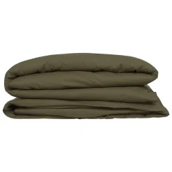 Atmosphera Créateur D'Intérieur Housse de couette Carina coton 240x220cm vert kaki - Atmosphera