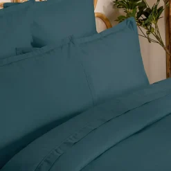 Atmosphera Créateur D'Intérieur Housse de couette Carina en coton 200x140cm bleu orage - Atmosphera New