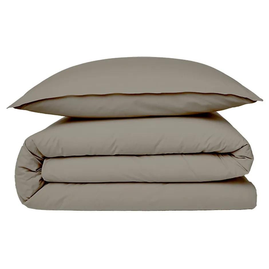 Future Home Housse de couette en coton 57 fils unie 200x200cm