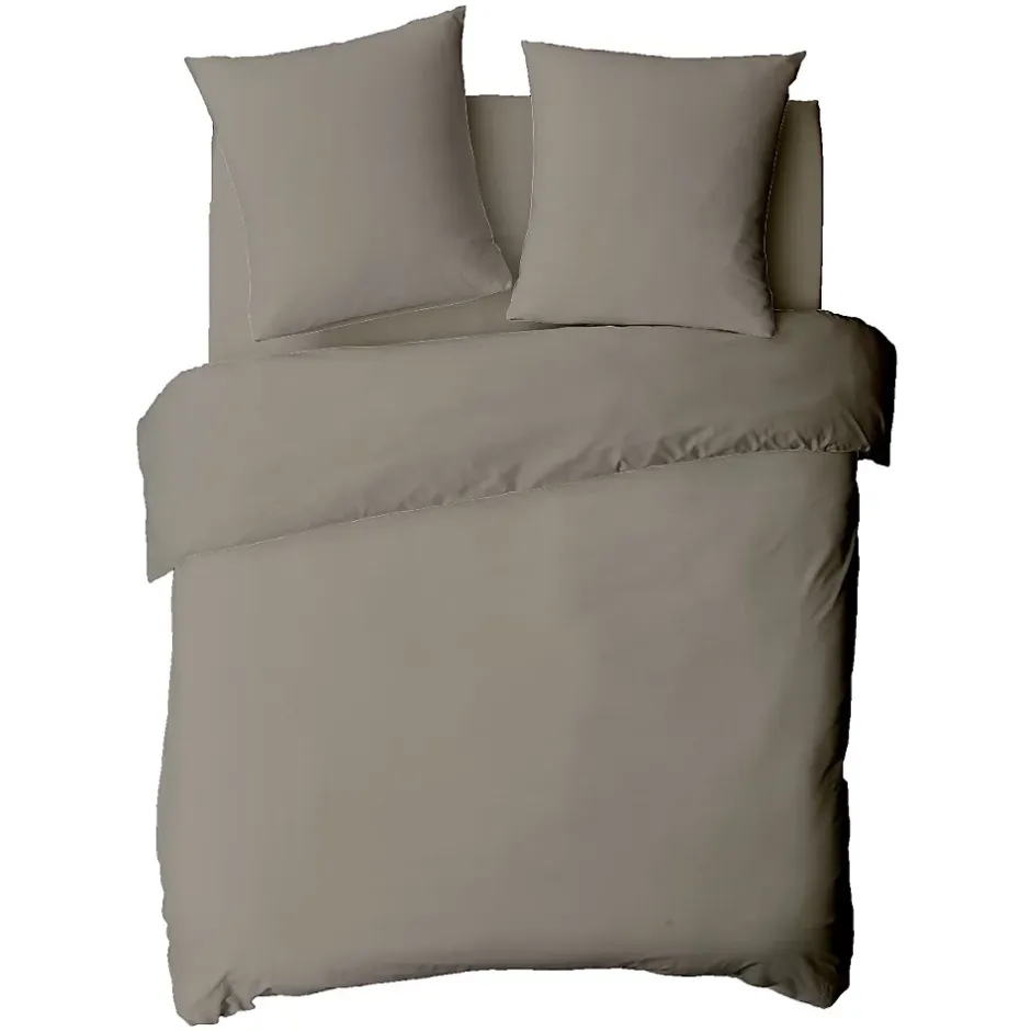 Future Home Housse de couette en coton 57 fils unie 200x200cm