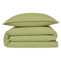 Future Home Housse de couette en coton 57 fils unie 140x200cm Best