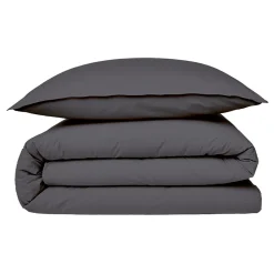Future Home Housse de couette en coton 57 fils unie 200x200cm