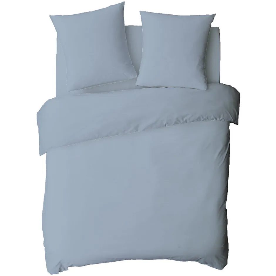 Future Home Housse de couette en coton 57 fils unie 200x200cm
