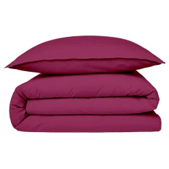 Future Home Housse de couette en coton 57 fils unie 200x200cm