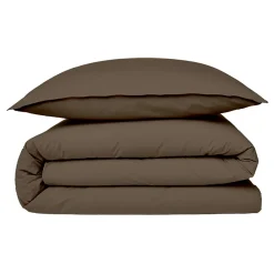 Future Home Housse de couette en coton 57 fils unie 200x200cm Clearance