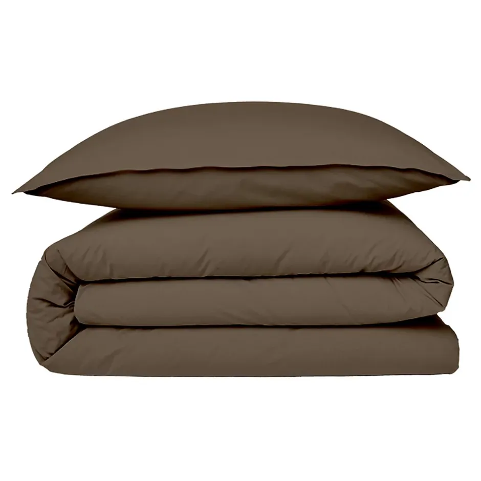 Future Home Housse de couette en coton 57 fils unie 200x200cm Clearance