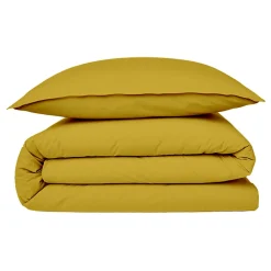 Future Home Housse de couette en coton 57 fils unie 140x200cm