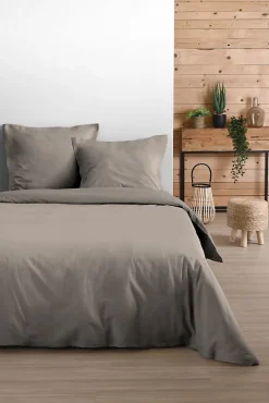 Eden Housse de couette en coton uni ne Clearance